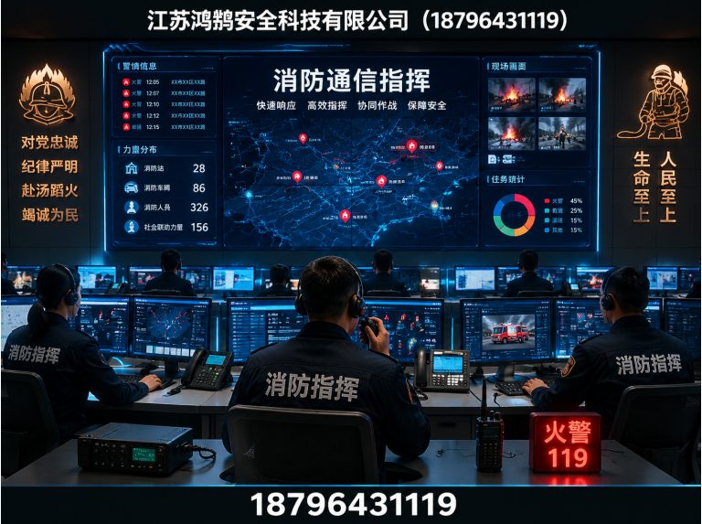 鸡西消防通信指挥展示图